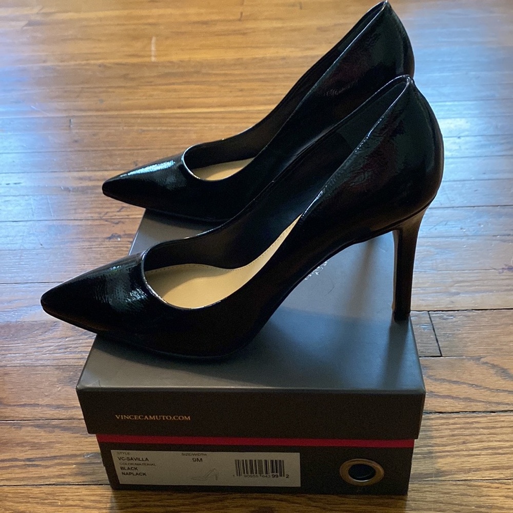 Black Vince Camuto heels size 9